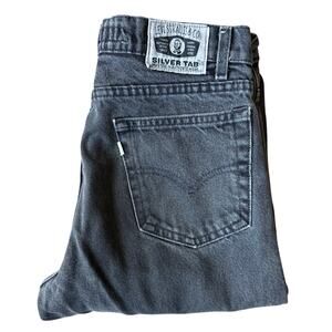 Vintage 1980's Levi's Silver Tab 512 black jeans 31X32